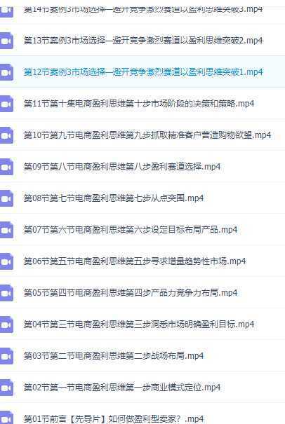 电商盈利-思维10步曲,老板必学的电商盈利底层逻辑课