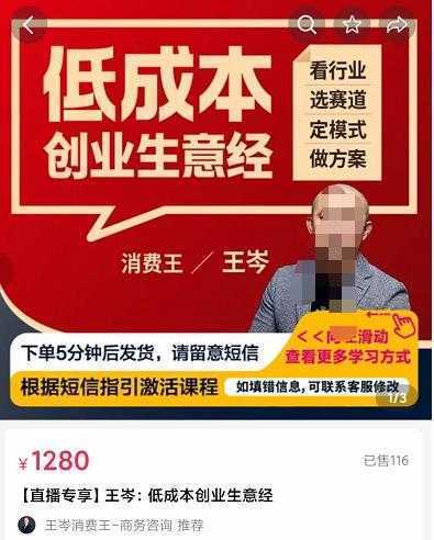 王岑·低成本创业生意经,从8个点深度剖析低成本成功案例,让广大创业者不再迷茫