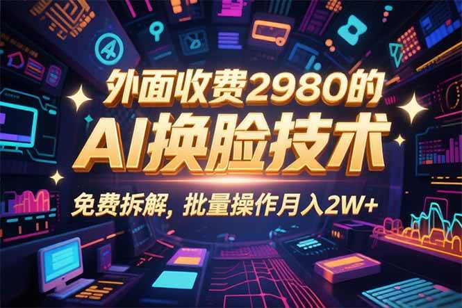 0粉丝0基础,用AI换脸改头换面,3分钟一条原创视频,收益稳稳