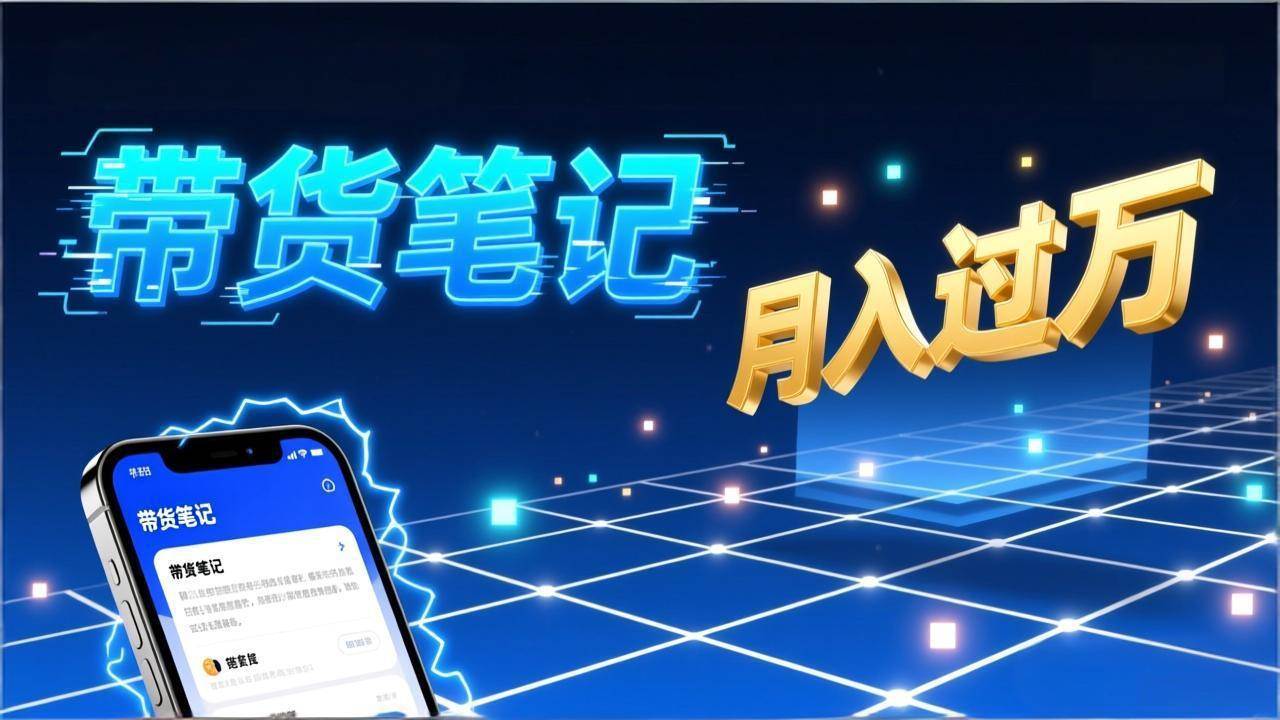 小红书爆款笔记带货实战:拆解封面标题正文全要素,手把手教你单篇笔记带货月入过万