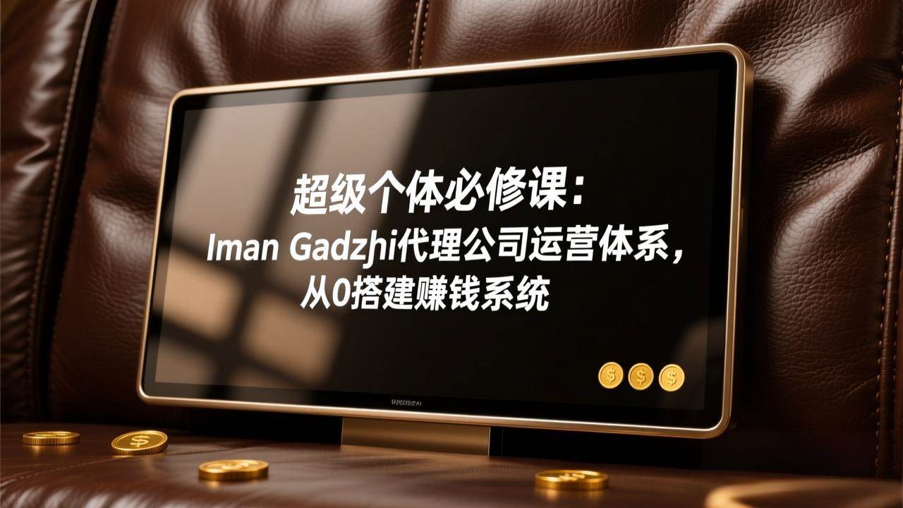 超级个体必修课:Iman Gadzhi代理公司运营体系,从0搭建赚钱系统