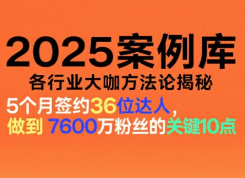 波波来了案例库,收录各行业大咖的方法论,各行业大咖方法论揭秘