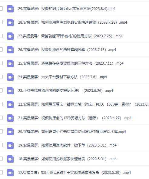 小红书无货源陪跑营：从0-1从开店到爆单 单店30万销售额