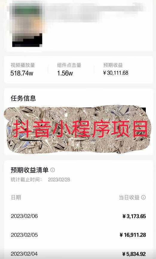 D1G馆长2023年收费990的抖音小程序变现新玩法，单号轻松日入200+