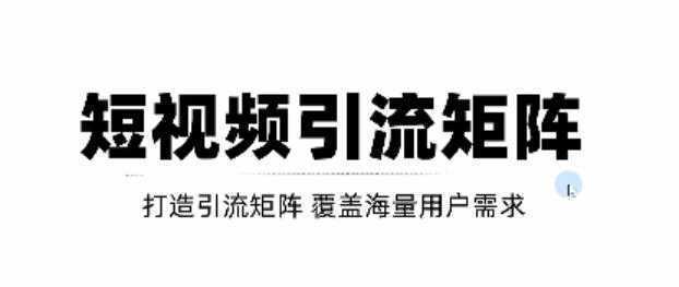 短视频引流矩阵打造，SEO+二剪裂变，效果超级好！【视频教程】