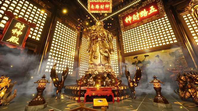 VR全景模式五路财神无人直播玩法，抖音目前最火玩法独家制作【吸金又吸睛】