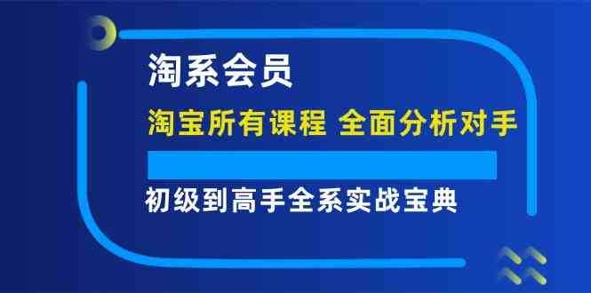 淘系会员初级到高手全系实战宝典【淘宝所有课程，全面分析对手】
