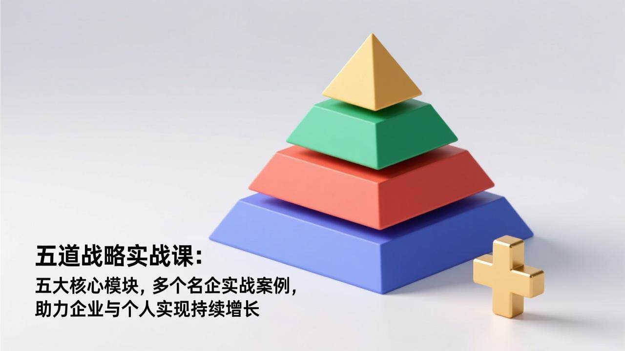 五道战略实战课：五大核心模块，多个名企实战案例，助力企业与个人实现持续增长