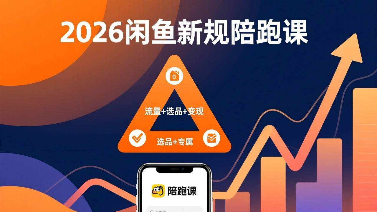 2026闲鱼高阶陪跑课全新上线，带你吃透新规玩转选品流量，从零搭建稳定变现盈利体系