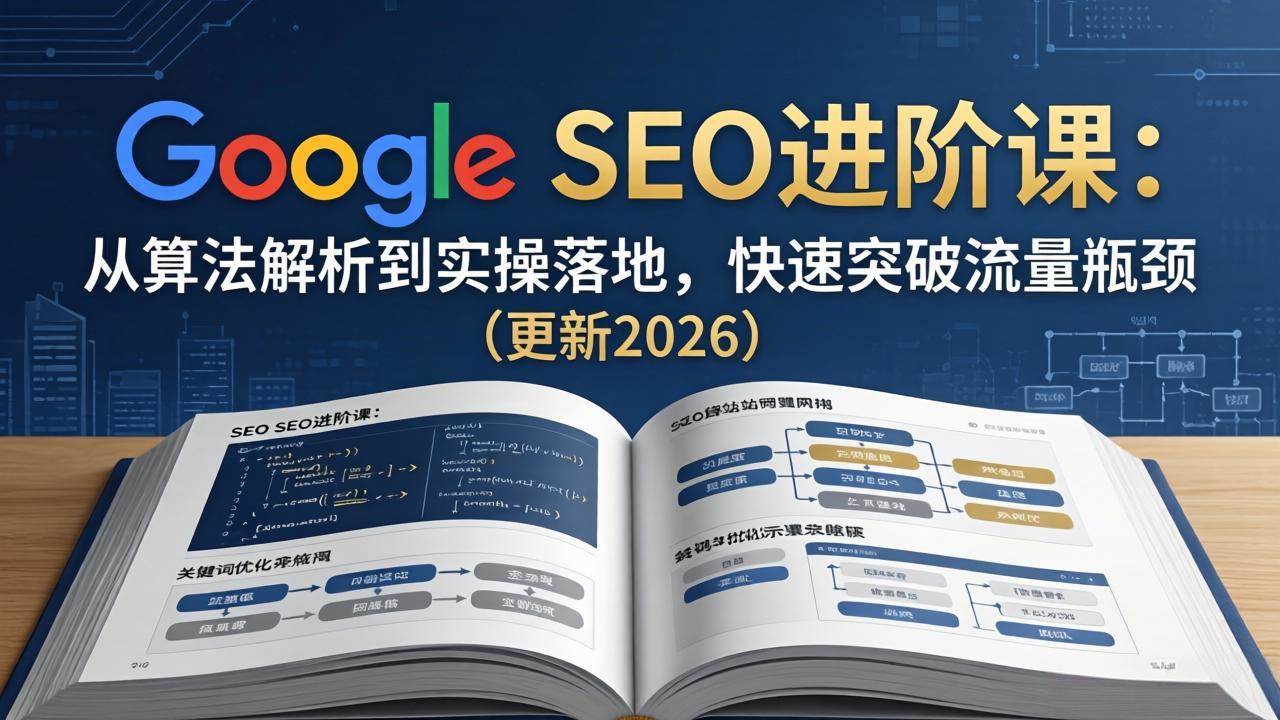 Google SEO进阶课：从算法解析到实操落地，快速突破流量瓶颈