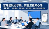 管理团队必学课，阿里三板斧心法、绩效管理、团队激励，即学即用，快速打造高效能团队