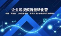 企业短视频流量转化营，构建“海陆空”立体流量矩阵，实现从0到1的破局与可持续增长