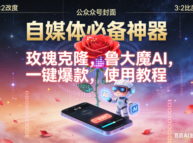 玫瑰克隆神器，鲁大魔，ai，自媒体必备软件，一键爆款工具，详细教程
