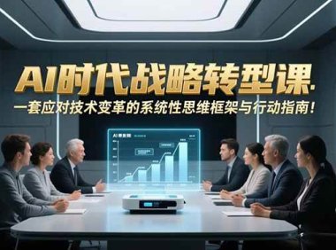 AI时代战略转型课：一套应对技术变革的系统性思维框架与行动指南！