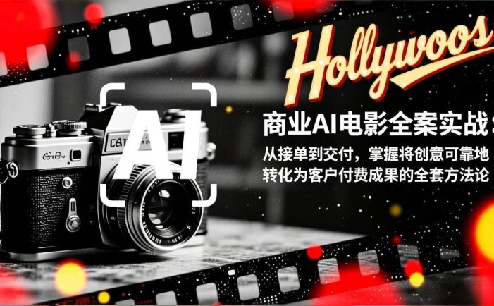 商业AI电影全案实战：从接单到交付，掌握将创意可靠地转化为客户付费成果的全套方法论