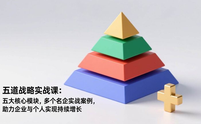 五道战略实战课：五大核心模块，多个名企实战案例，助力企业与个人实现持续增长