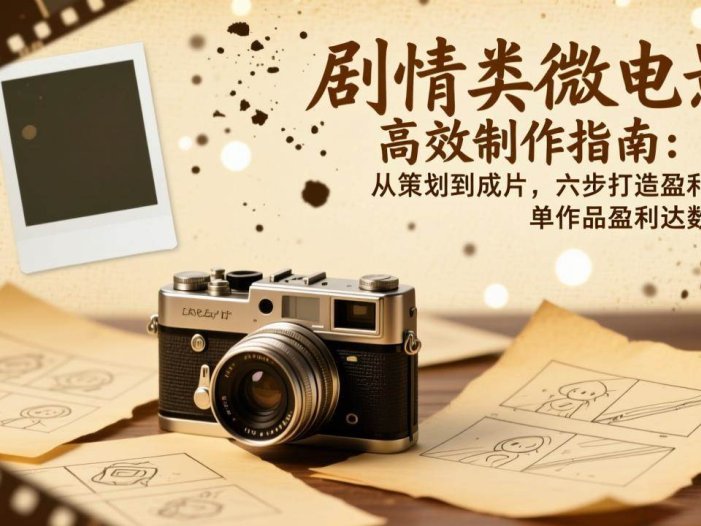 剧情类微电影高效制作指南：从策划到成片，六步打造盈利作品，单作品盈利达数万元
