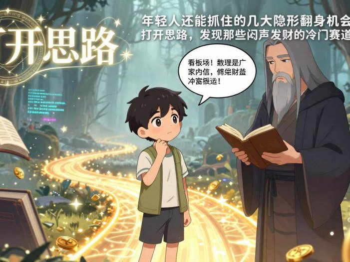 付费文1+2：年轻人还能抓住的几大隐形翻身机会：打开思路，发现那些闷声发财的冷门赛道